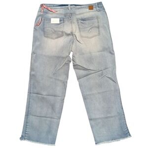 Jag Jeans Womens 10 Mid Rise Straight Ankle Denim Capris Light Wash NEW NWT